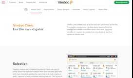 
							         Viedoc Clinic | For the investigator | Viedoc								  
							    