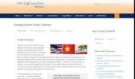 
							         Vietnam Trading Partner Portal - Advocacy - California Chamber of ...								  
							    