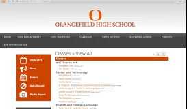 
							         View All • Classes - Orangefield High School - Orangefield ISD								  
							    