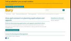 
							         View and comment on planning applications and appeals - Bury Council								  
							    