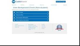 
							         View Background Check - CastleBranch								  
							    