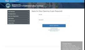 
							         View My Applications - Logon - Department of Administrative Services								  
							    