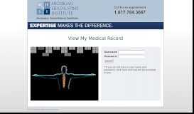 
							         View My Medical Record - Michigan Head and Spine Institute								  
							    