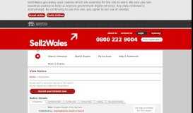 
							         View Notice - Sell2Wales								  
							    