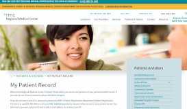 
							         View Patient Health Records Online | Regional Medical Center								  
							    