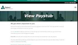 
							         View Paystub | Select								  
							    