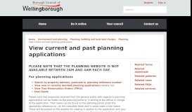 
							         View planning applications - Borough Council of Wellingborough								  
							    