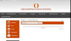 
							         View Results • Search - Orangefield High School - Orangefield ISD								  
							    