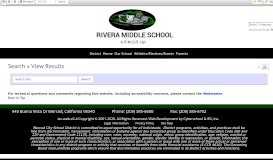 
							         View Results • Search - Rivera Middle School								  
							    