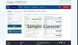 
							         View TRICARE For Life Claims - WPS Tricare								  
							    