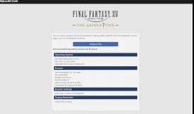
							         View Your Character Profile Log In - FINAL FANTASY XIV, The ...								  
							    