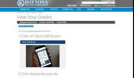 
							         View Your Grades - Daytona State College								  
							    