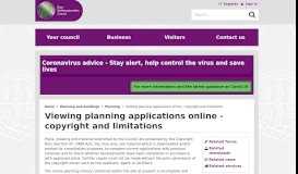 
							         Viewing planning applications online - copyright and limitations - East ...								  
							    