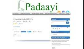 
							         VIGNAN UNIVERSITY STUDENT PORTAL | Padaayi								  
							    