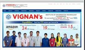 
							         Vignan's Institute of Information Technology								  
							    
