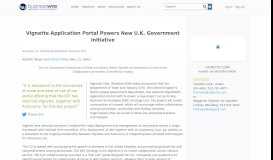 
							         Vignette Application Portal Powers New U.K. Government Initiative ...								  
							    