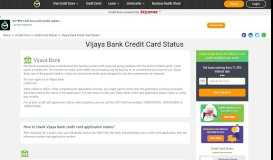 
							         Vijaya Bank Credit Card Status - How to Check Credit Card ...								  
							    