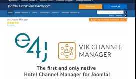 
							         Vik Channel Manager, by e4j Extensions for Joomla - Joomla ...								  
							    