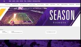 
							         Vikings Season Tickets | Minnesota Vikings - vikings.com								  
							    