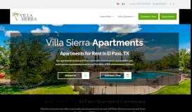 
							         Villa Sierra Apartments - For Rent in El Paso, TX Near Fort Bliss								  
							    