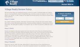 
							         Village Realty Review Policy | Village Realty								  
							    