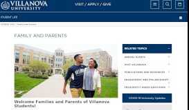
							         Villanova Parents | Villanova University								  
							    