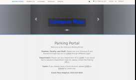 
							         Villanova University - Parking Portal								  
							    