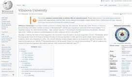 
							         Villanova University - Wikipedia								  
							    