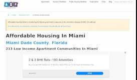 
							         Villas Del Lago | Miami, FL Low Income Apartments								  
							    