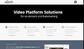 
							         ViMP Video Platform Solution for Enterprises and Education - Video ...								  
							    