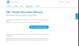 
							         VIN – Vendor Information Network - ZF Friedrichshafen AG								  
							    
