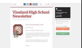 
							         Vineland High School Newsletter | Smore Newsletters								  
							    