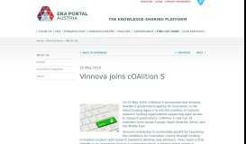 
							         Vinnova joins cOAlition S - ERA Portal Austria								  
							    