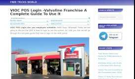 
							         VIOC POS Login -Valvoline Franchise A Complete Guide To ...								  
							    