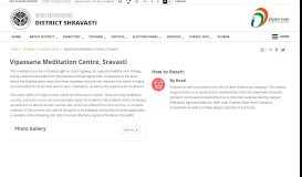 
							         Vipassana Meditation Centre, Sravasti | Official Website of District ...								  
							    