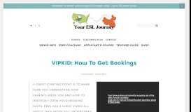 
							         VIPKID: How To Get Bookings — My VIPKid Journey								  
							    