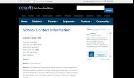 
							         Virgin Valley HS - Mesquite - School Contact Information | Clark ...								  
							    