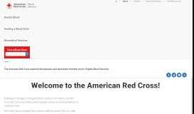 
							         Virginia Blood Services: Welcome to the American Red Cross!								  
							    