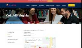 
							         Virginia - CalUMS - California University of Management and Sciences								  
							    