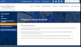 
							         Virginia College Students | Louisiana Board of Regents								  
							    