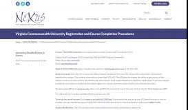 
							         Virginia Commonwealth University Registration and Course ...								  
							    