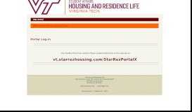 
							         Virginia Polytechnic Institute and State University - Portal Log-in								  
							    