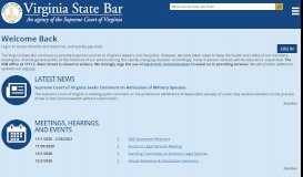 
							         Virginia State Bar -								  
							    