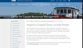 
							         Virginia's Coastal Zone Locality Portals | Virginia Institute of Marine ...								  
							    