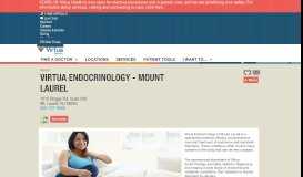 
							         Virtua Endocrinology - Mount Laurel								  
							    
