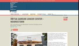 
							         Virtua Samson Cancer Center - Moorestown								  
							    