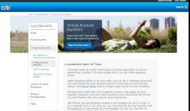
							         Virtual Account Numbers - Citi® Card Benefits								  
							    