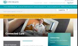 
							         Virtual Care - Greensboro, Reidsville, Burlington, NC | Cone Health								  
							    