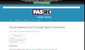 
							         Virtual Desktop (VDI) through Open OnDemand | FAS Research ...								  
							    