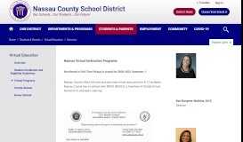 
							         Virtual Education / Overview - Nassau County School District								  
							    